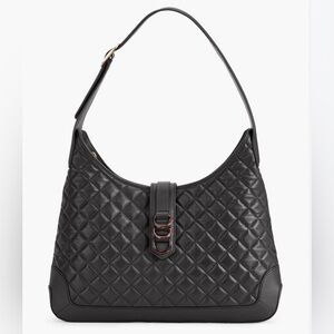 Talbots Black Quilted Shoulder Bag